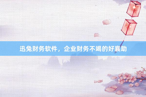 迅兔财务软件，企业财务不竭的好襄助